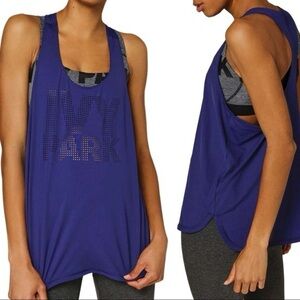 Ivy Park Laser Cutout Logo Racerback Tank Top